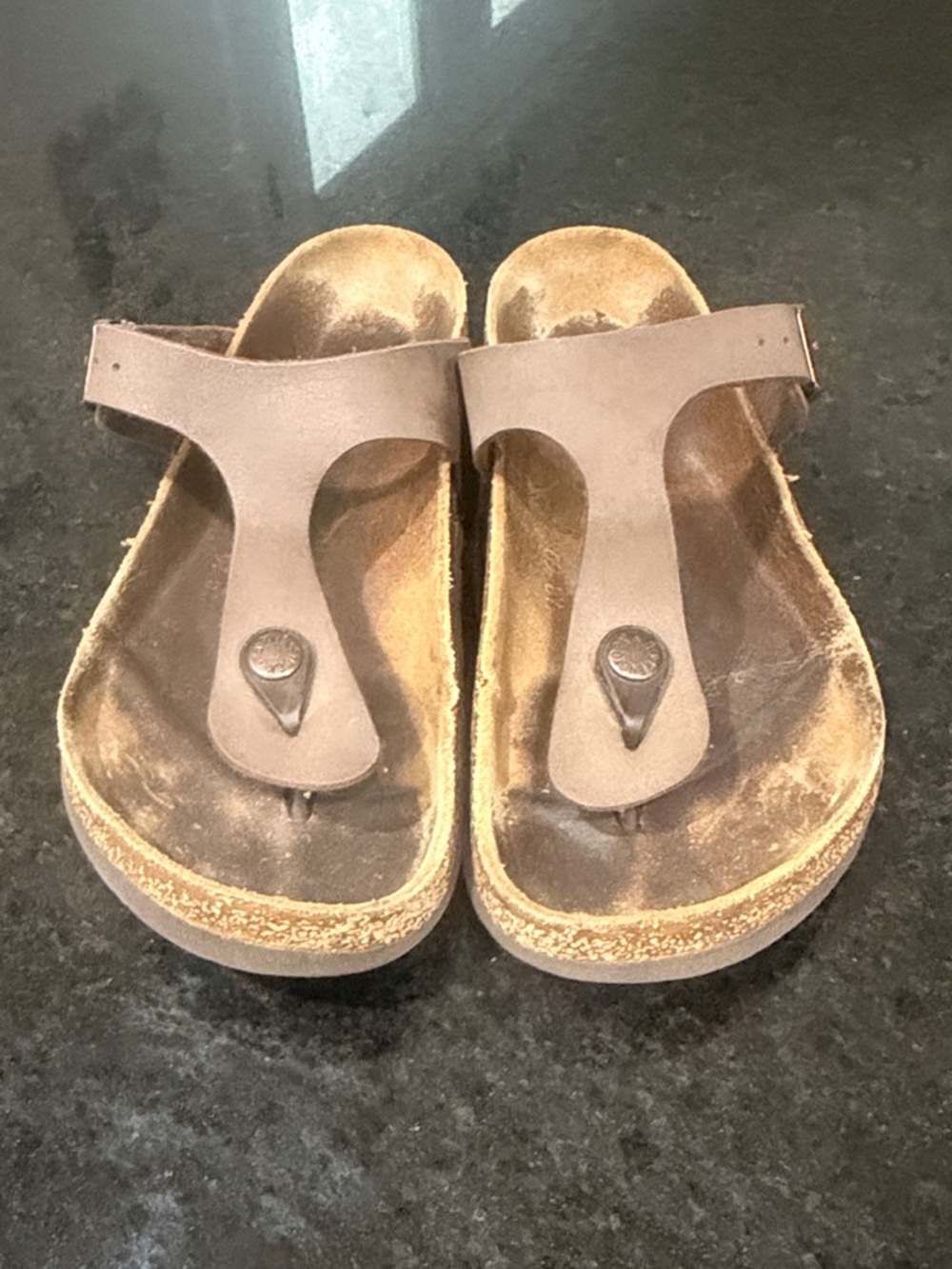 Birkenstock Brown Gizeh Leather Thong - Picture 8 of 12